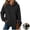 Black, variant on Clossjun Oversized Hoodies for Women Fleece Comfy Y2K Cute Fall Sweatshirts Long Sleeve Crew Neck Pullover Tops For Outgoing Back To School L