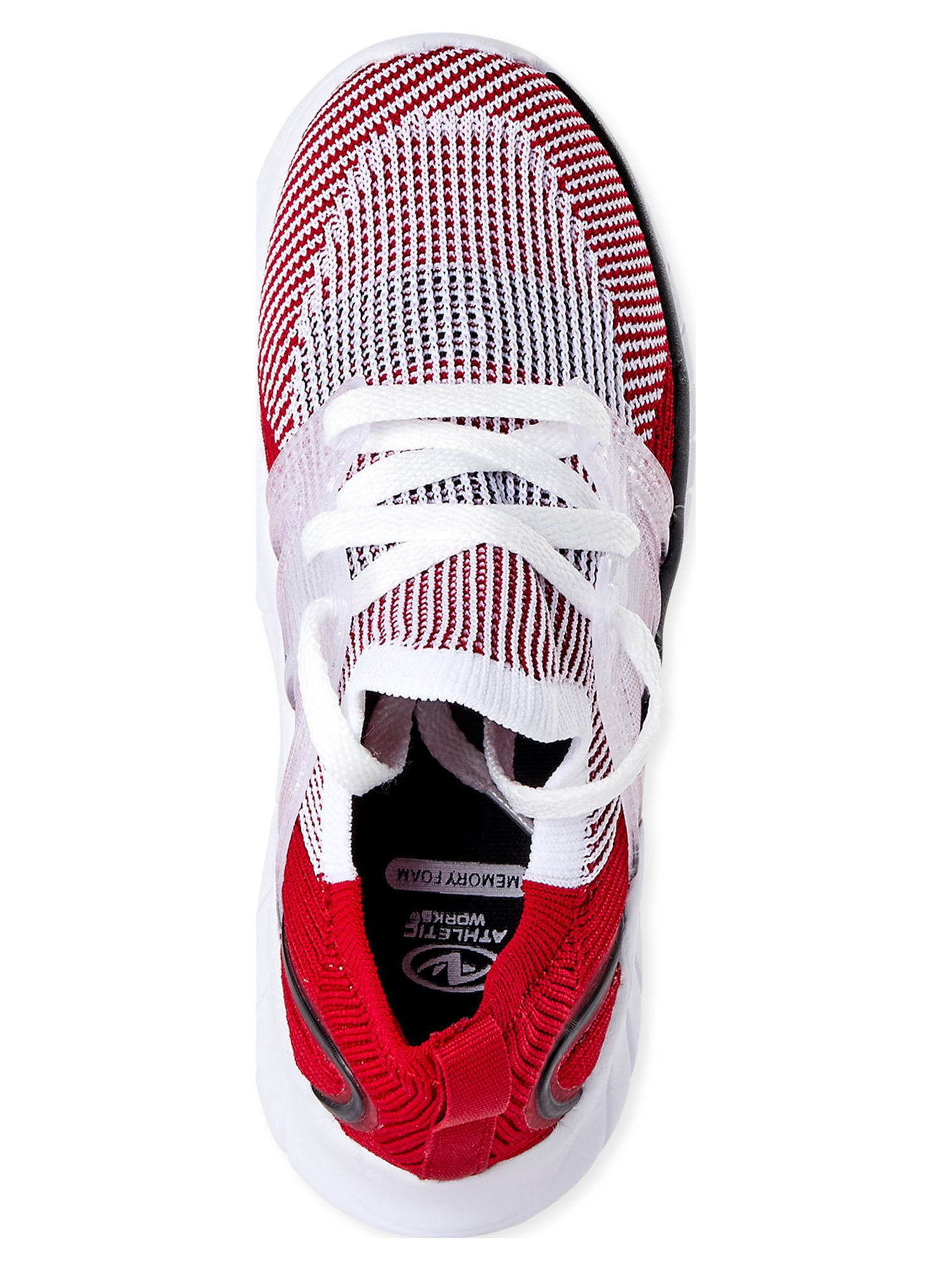 Athletic Works Little and Big Boys Knit Cage Athletic Sneakers, Sizes 13-6