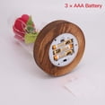 thumbnail image 4 of Rosa de seda de La Bella y la Bestia iluminada con LED, regalo para mamá, San Valentín, cumpleaños, rosa roja encantada en cúpula de cristal, 4 of 7