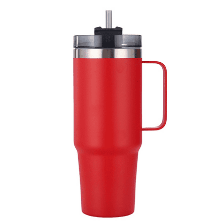 

Reusable Stainless Steel 30oz Vacuum Insulated Cup Double Wall Travel Flask Perfect for Hot or Iced Coffee Red