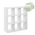thumbnail image 6 of Furinno CUBICLE Open Back Decorative Cube Storage Organizer in 9-Cube in White, 6 of 8