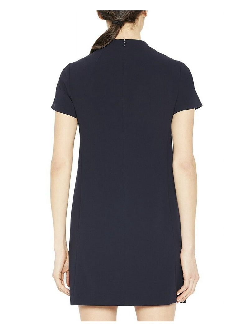 Theory womens Jasneah Admiral Crepe Shift Dress, 2, Blue - Walmart.com