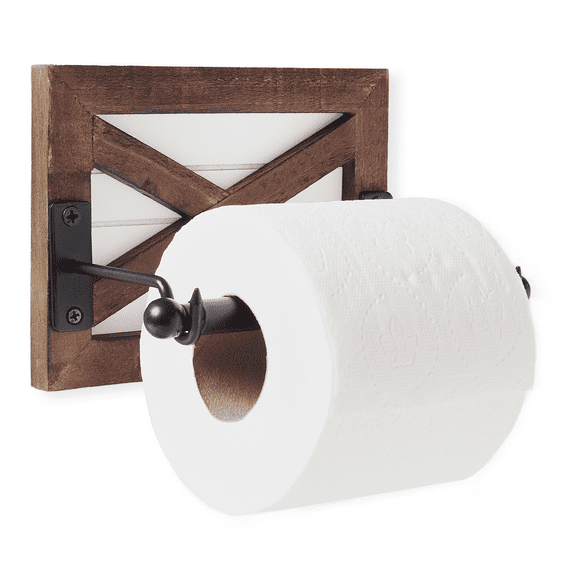 Autumn Alley Farmhouse Shiplap Toilet Paper Holder - Barn Door Farmhouse Elegance for Your Bathroom - Enhance Your Space with Rustic Bathroom Accessories, Rustic Charm, Unique Shiplap