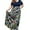 B2-Tropical Flavour, variant on SHOWMALL Women's Plus Size Summer Beach Dress Maxi Navy Blue Clustered Floral 3X Short Sleeves Crewneck Casual Bohemian Sun Dress Full-Length Floral Long Dresses with Pockets