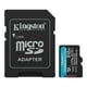 thumbnail image 1 of Tarjeta de memoria MicroSD Kingston Canvas Go Plus 512GB, Gen4, A2 U3 V30, hasta 200MB/s lectura, 1 of 3