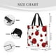 thumbnail image 3 of Disketp Fly Flying Ladybug Bolsa Tote de Lona para Mujer, Bolso de Hombro y Cruzado con Cierre de Cremallera, 3 of 7