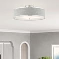 thumbnail image 4 of 60425-91 Livex Lighting Park Ridge - 18 Inch 3 Light Semi-Flush Mount, 4 of 15