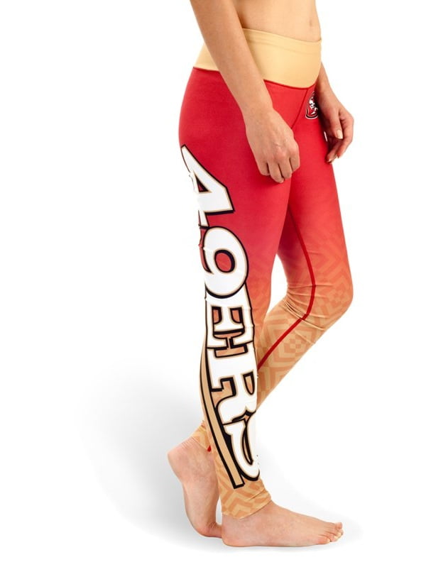 San Francisco 49ers Women's NFL Gradient Leggings Yoga Pants by Forever Collectibles