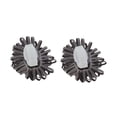 thumbnail image 4 of Unique Bargains 1 Pair Shoelace Charms Flower Shape Fashion Shoe Accessories Dark Gray, 4 of 5