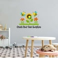 thumbnail image 2 of Holiday Gift Children Create your own Sunshine Cute Animal Wall Decal Decoration Follow Your Dreams motivational Quote Decor Lasts Years and Easily Removable - Size: 23 in x 16 in, 2 of 3