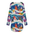 thumbnail image 5 of YUGYXL Christmas Shirts for Women Funny Xmas Long Sleeve Tunic Tops Vintage Christmas Graphic Blouse B Multicolor XL, 5 of 5