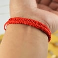 thumbnail image 4 of Visland Women/Men Bracelets, Adjustable Handmade Braided Red Luck Bracelet Ankle Chain for Couple Family and Friends, 4 of 8