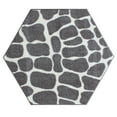 thumbnail image 1 of Crocodile Light Grey Area Rug for Living Room, Dining Room, Kitchen, Bedroom, Kids, Made In USA - 7' Hexagon, 1 of 8