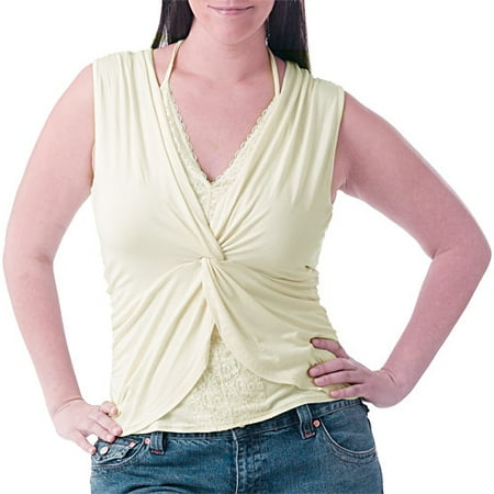 Metro7 - Women's Plus Layered Twist Tank