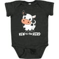 thumbnail image 3 of Inktastic New to the Herd Cute Cow Boys or Girls Baby Bodysuit, 3 of 5