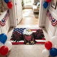 thumbnail image 1 of EGNMCR Flag Door Mat Patriotic Welcome Doormat Non Entryway Floor Rug For Independence Day President's Day Home Indoor Outdoor Decor Polyester Doormat, 1 of 6