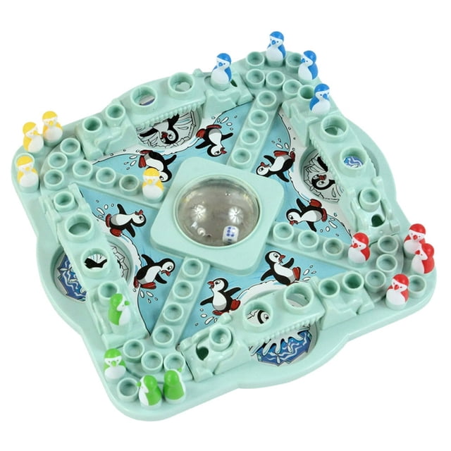 1 Set Penguin Game Toy Dice Desktop Competition Funny Educational Children Kids Gift