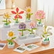thumbnail image 3 of Ramo de rosas de orquídeas, hermoso bloque de flores suculentas, bloques de construcción en maceta, Kit romántico de montaje, juguete de construcción, regalo para niña, 3 of 4