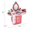 thumbnail image 3 of Coiffeuse 2 en 1 pour Jeu d'Imitation et Valise, Ensemble de Maquillage Beauté, 3 of 9