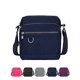 thumbnail image 1 of Luxtrada - Bolso bandolera informal de nailon, impermeable, con bolsillos con cremallera para mujer (azul marino), 1 of 8
