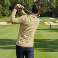 thumbnail image 3 of LRGSHF Long Sleeve Polo Shirts for Men Business Casual Work Golf Shirt Men Comfy Lounge Polo Shirt, Lightweight, Solid Color, Quick Dry, Work Golf, Moisture Wicking, 3 of 4