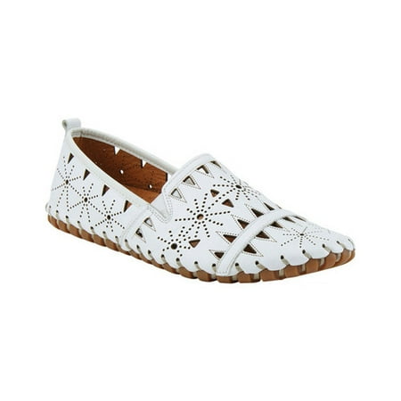 

Spring Step Women s Fusaro Flats White Leather 9 M US