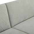 thumbnail image 4 of Yesfashion 75.6" Futon Sofa Bed,Convertible Sleeper Sofa with Tapered Wood Legs,Modern Snowflake Velvet Upholstered Couch,3 Seater Sleeper Sofa for Small Spaces, 4 of 10