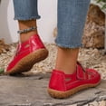 thumbnail image 5 of Closed Toe Work Sandals for Women 2025 Spring Summer Leather Non Slip Gladiator Flats Walking Shoes, 5 of 7