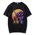 thumbnail image 2 of Camiseta algodón Anime Harajuku Ayanami Rei para hombre/Momen, camiseta de manga corta de gran tamaño, Tops de primavera y verano, 2 of 5