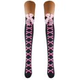 thumbnail image 2 of AWZXDE Womens Halloween Bone Print Knee High Socks‑Pattern Gothic Cosplay Socks With Bow Stretch Knit Socks for Halloween Party Outfit and Themed Dress‑up, 2 of 3
