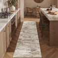 thumbnail image 3 of BERTHMEER 2'x8' Runner Rugs Entryway Kitchen Hallway Living Room Bedroom Abstract Rugs Non-Slip Machine Washable Rugs,Brown&Yellow, 3 of 6