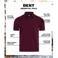 thumbnail image 2 of Polo DKNY de algodón suave, corte moderno, color granate de secado rápido, 2 of 7