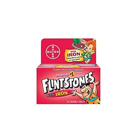 Flinstones With Iron Children's Multivitamin Supplement - 60 (Best Iron Supplement Without Constipation)