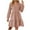 Pink, variant on gakvbuo Fall Dresses For Women 2023 Plus Size Mini Dress Long Sleeve Women Casual Comfy Long SleeveleV-Neck Knee-High Dresses