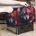 thumbnail image 7 of Haiem Red Flame Wolf Head Print Toaster Covers 4 Slice Wide Slot,Bread Dust Cover & Fingerprint Protection,Bread Machine Cover,Appliance Covers, 7 of 7