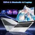 thumbnail image 6 of KUU 15.6" FHD Laptop, N4000 Processor, 8GB RAM, 256GB SSD, Silver, 6 of 7