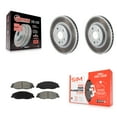 thumbnail image 1 of Transit Auto Front Coated Disc Brake Rotors and Semi-Metallic Pads Kit for Car Cadillac CTS KGS-100050, 1 of 11