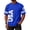 35# Blue, variant on Men's 250 Anniversary Shirt V Neck 4th of July Patriotic T Shirt 1776 Athletic Short Sleeve Tee Pink 3XL