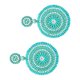 thumbnail image 5 of Pendientes colgantes bohemios Sunnimix Hecho a mano Verde, 5 of 8