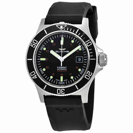 Glycine Combat Sub Automatic Black Dial Mens Watch GL0087