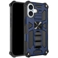 thumbnail image 3 of VALUE 3-PACK Military Grade Tough Ultra Rugged Hybrid Case with Kickstand for iPhone 16 Plus - Black Blue Red, 3 of 5