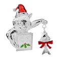 thumbnail image 1 of Broche de Navidad, Pin de solapa de gato, ramillete, vacaciones, gato, pesca, Animal decorativo, insignia para sombreros, mujeres, hombres, bufandas, Plata, 1 of 8