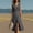 Dark Gray plus size boho midi dress a1, variant on Women Plus Size V Neck Sleeveless High Low Wrap Boho Casual Midi Party Dresses, Yellow 2XL