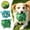 Green, variant on Squeaky Dog Ball Toy Green Plush Puppy Chew Toy with Colorful Tags and Built-In Squeaker Watermelon Panda Theme Interactive Stuffed Pet Toy for Dogs Indoor Outdoor Training 6-Inch