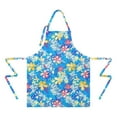 thumbnail image 2 of Pioneer Flower Floral Print Pattern Apron-Garden Aprons for Women with Pockets-Cotton Linen Waterproof Kitchen Cooking Gardening Aprons Adjustable for Kitchen,Cooking,BBQ and Salon 33x27 Inch, 2 of 7
