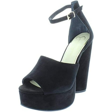 

Jessica Simpson Women s ELIN Platform Black Suede 8.5 Medium US