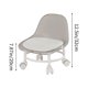 thumbnail image 3 of Taburete bajo con polea, con ruedas de acrílico para el hogar, pequeño taburete multifuncional, sofá pequeño para sala de estar infantil., 3 of 6