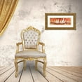thumbnail image 3 of Florio, Luigi 14x7 Gold Ornate Wood Framed with Double Matting Museum Art Print Titled - Regata al tramonto, 3 of 4