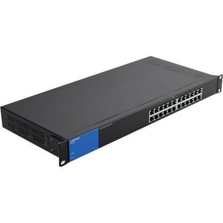 UPC: 0722868998410 | Linksys LGS124P 24-Port Rack Mountable Gigabit Unmanaged Switch with Power-over-Ethernet Support