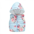 thumbnail image 4 of Toddler Baby Girls Cartoon Pattern Cute Zipper Windproof Sleeveless Vest Coat, 4 of 9